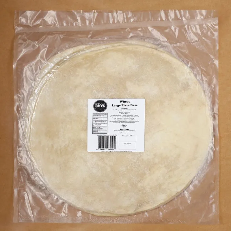 Standard Wheat Pizza Bases - 30cm - Pack of 4