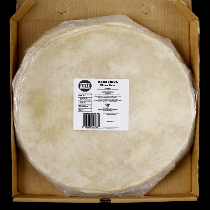 Standard Wheat Pizza Bases - Thick 30cm - Pack of 4